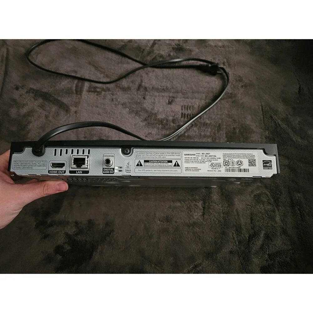 Samsung BD-JM57 Smart Curved Blu-ray DVD Player Wi-Fi Streaming HDMI No Remote